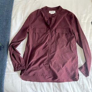 Ministry of Supply Maroon Button Down shirt